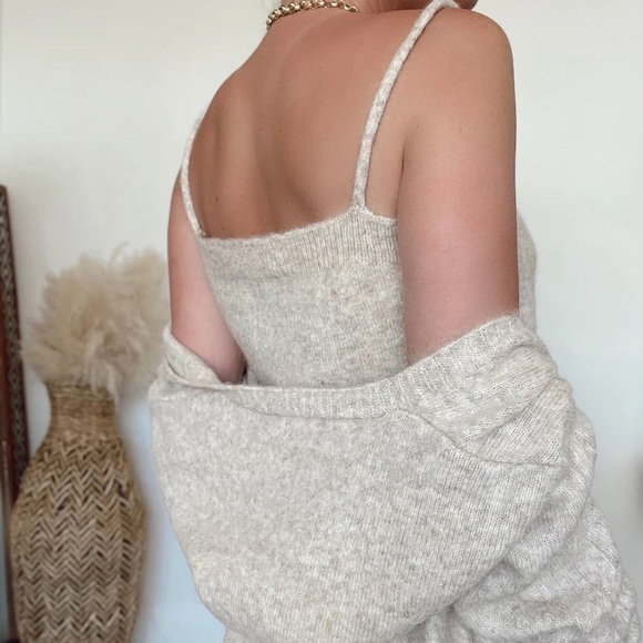 Floral Knit Cardigan Set Beige - New - Picture 4 of 9